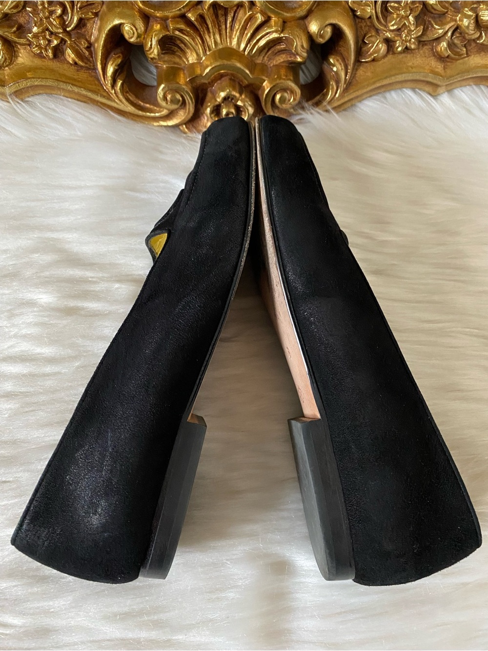 St John Vintage Black Suede Loafers - Picture 4 of 13